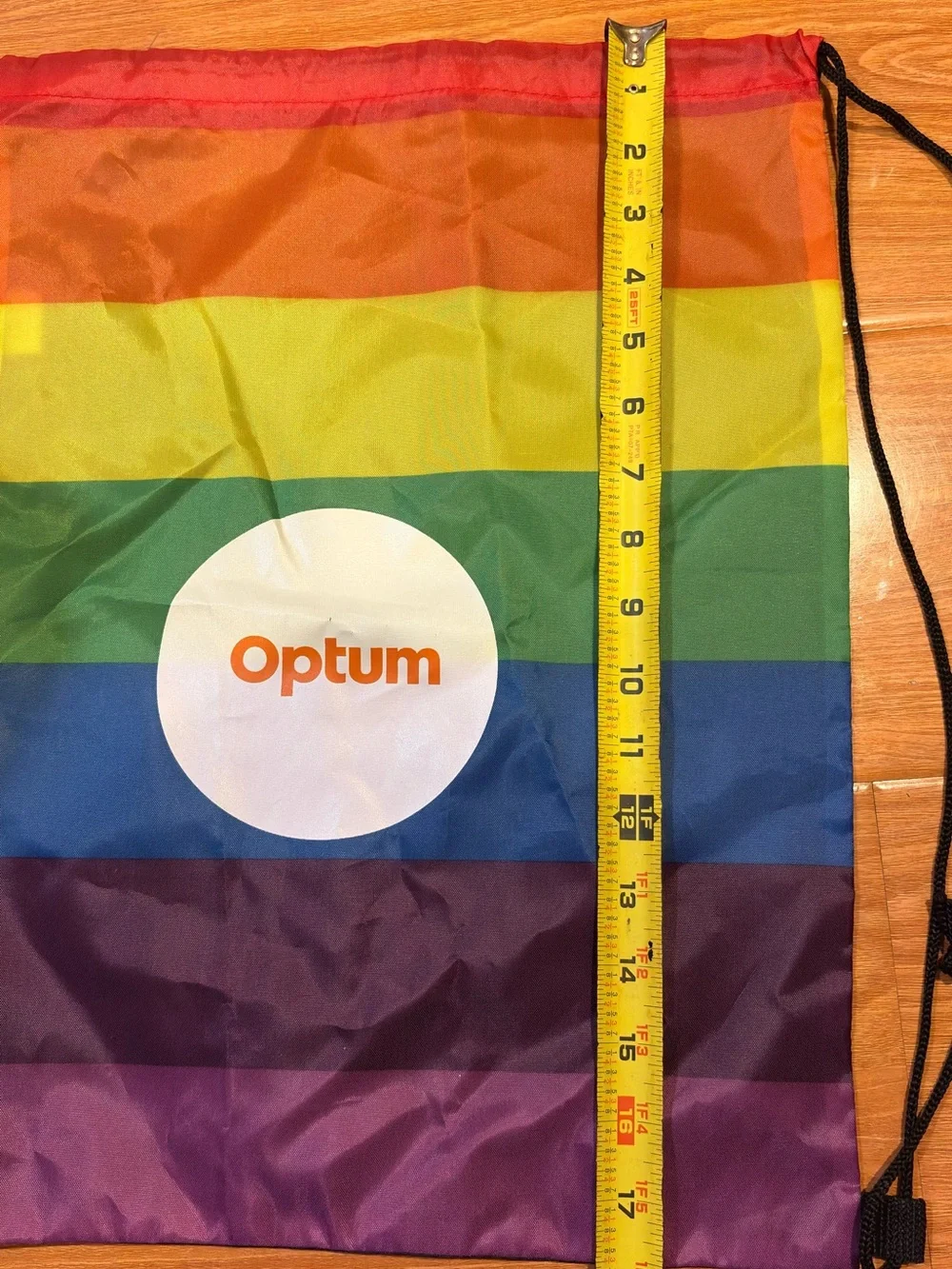 Unisex Never Use Rainbow Backpack- Optum-18”x13 1/2”